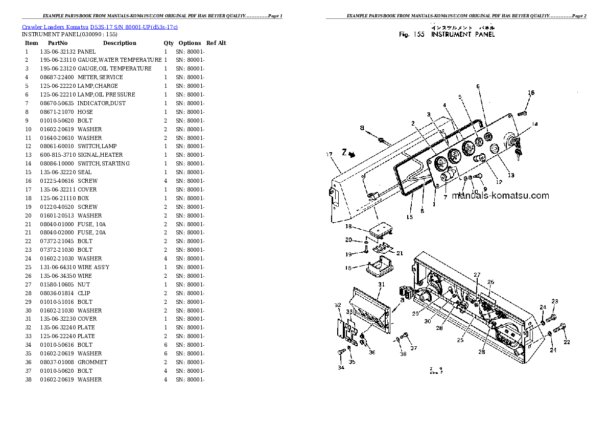 Protected: D53S-17 S/N 80001-UP Partsbook