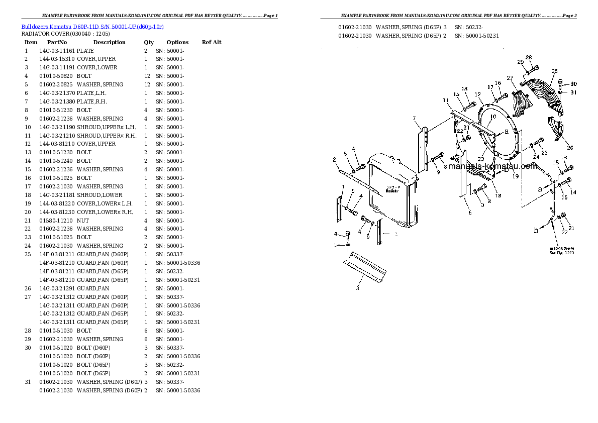 Protected: D60P-11D S/N 50001-UP Partsbook