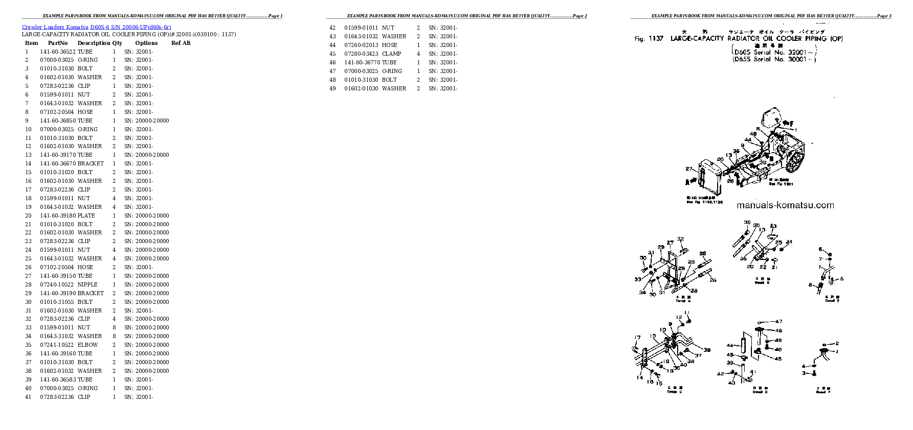 Protected: D60S-6 S/N 20006-UP Partsbook
