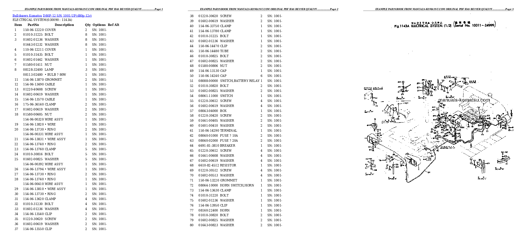 Protected: D80P-12 S/N 1001-UP Partsbook