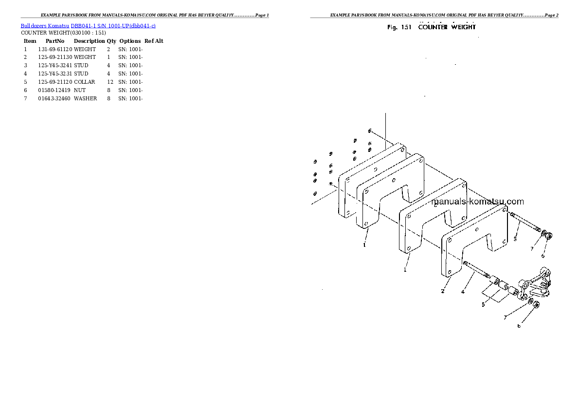 Protected: DBB041-1 S/N 1001-UP Partsbook