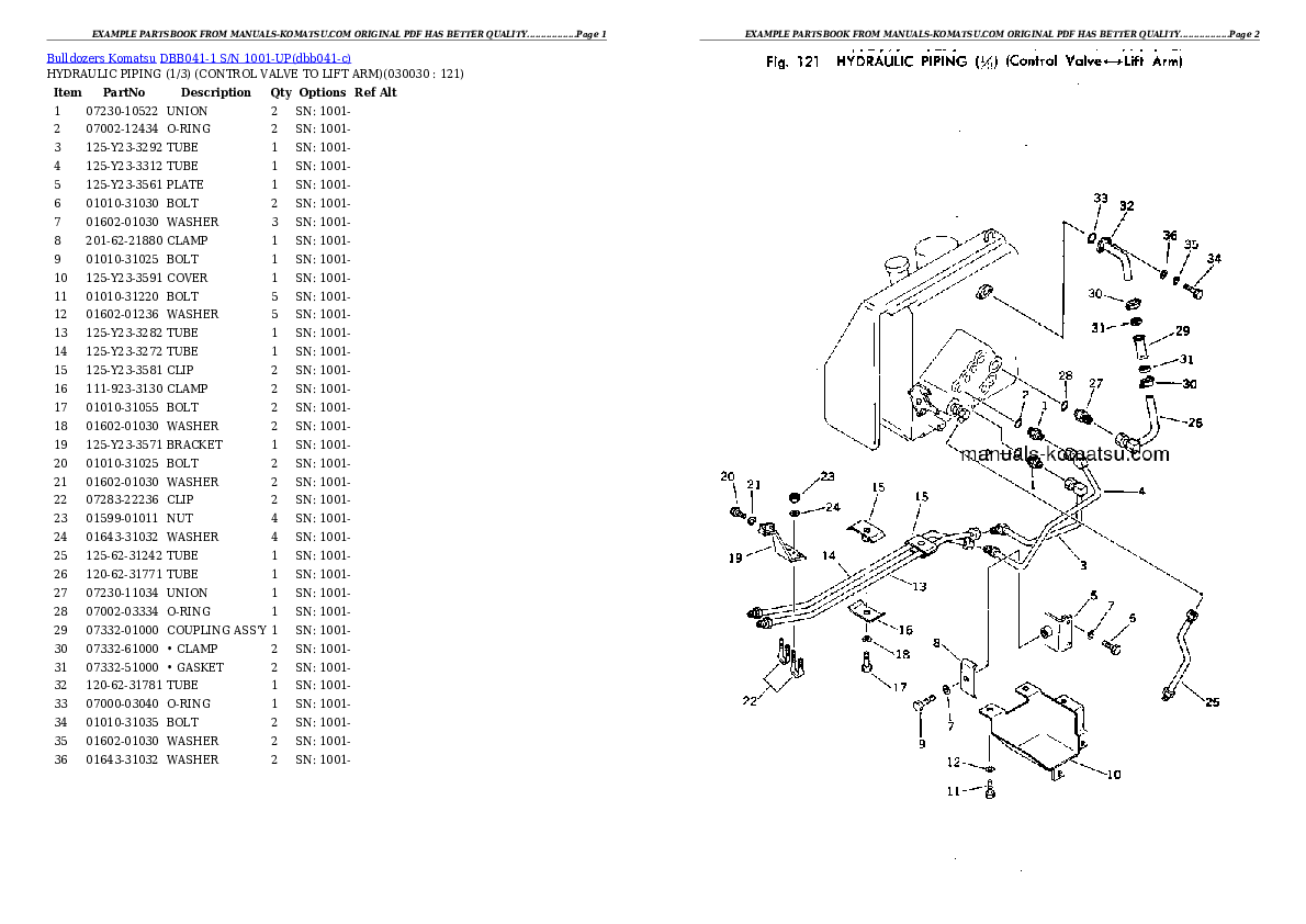 Protected: DBB041-1 S/N 1001-UP Partsbook