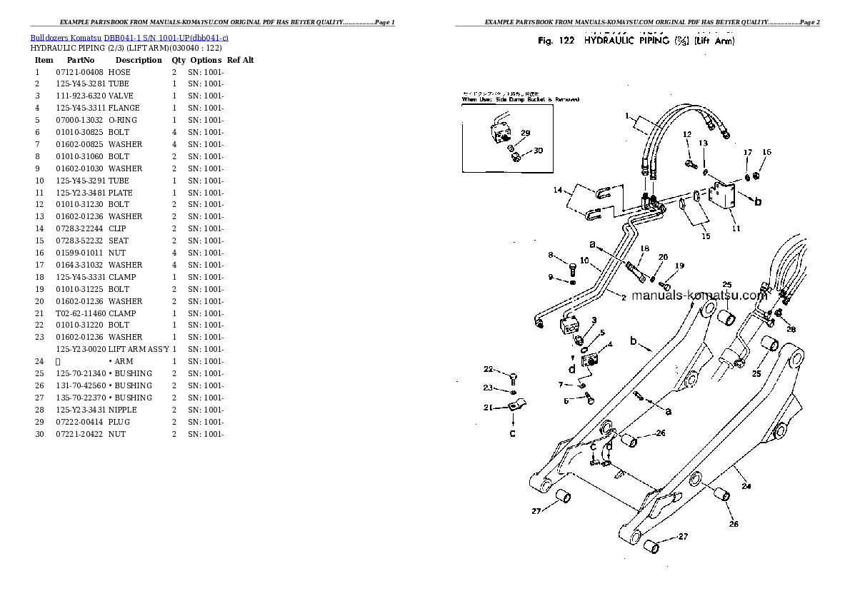 Protected: DBB041-1 S/N 1001-UP Partsbook