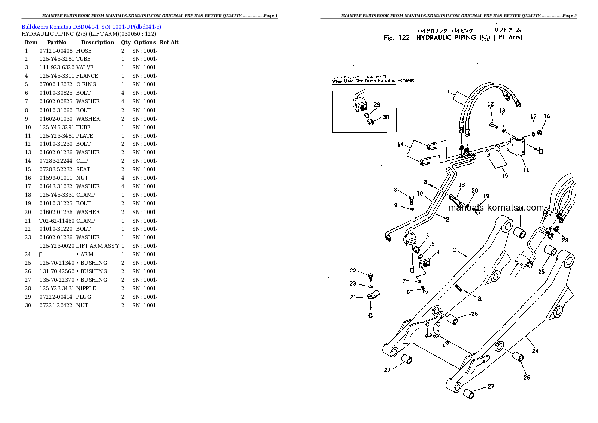 Protected: DBD041-1 S/N 1001-UP Partsbook