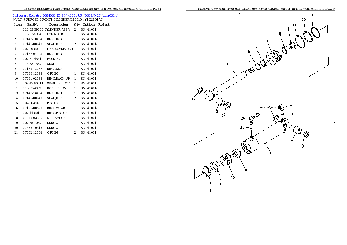 Protected: DBM031-2D S/N 41001-UP (D31S/Q-20) Partsbook