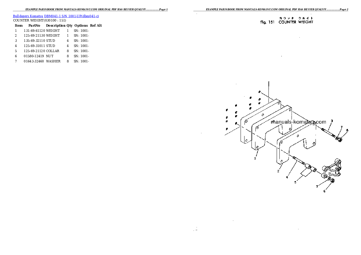 Protected: DBM041-1 S/N 1001-UP Partsbook