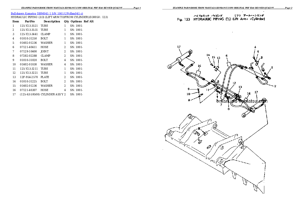Protected: DBM041-1 S/N 1001-UP Partsbook