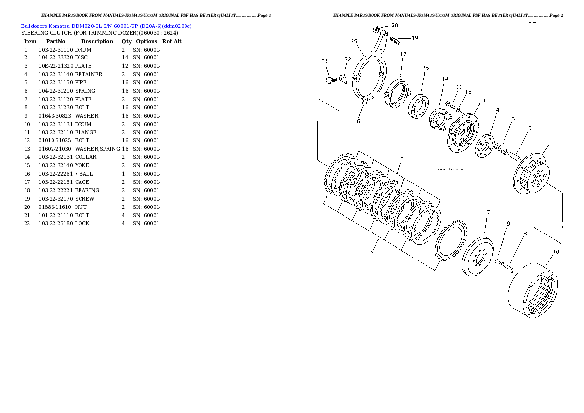 Protected: DDM020-5L S/N 60001-UP (D20A-6) Partsbook