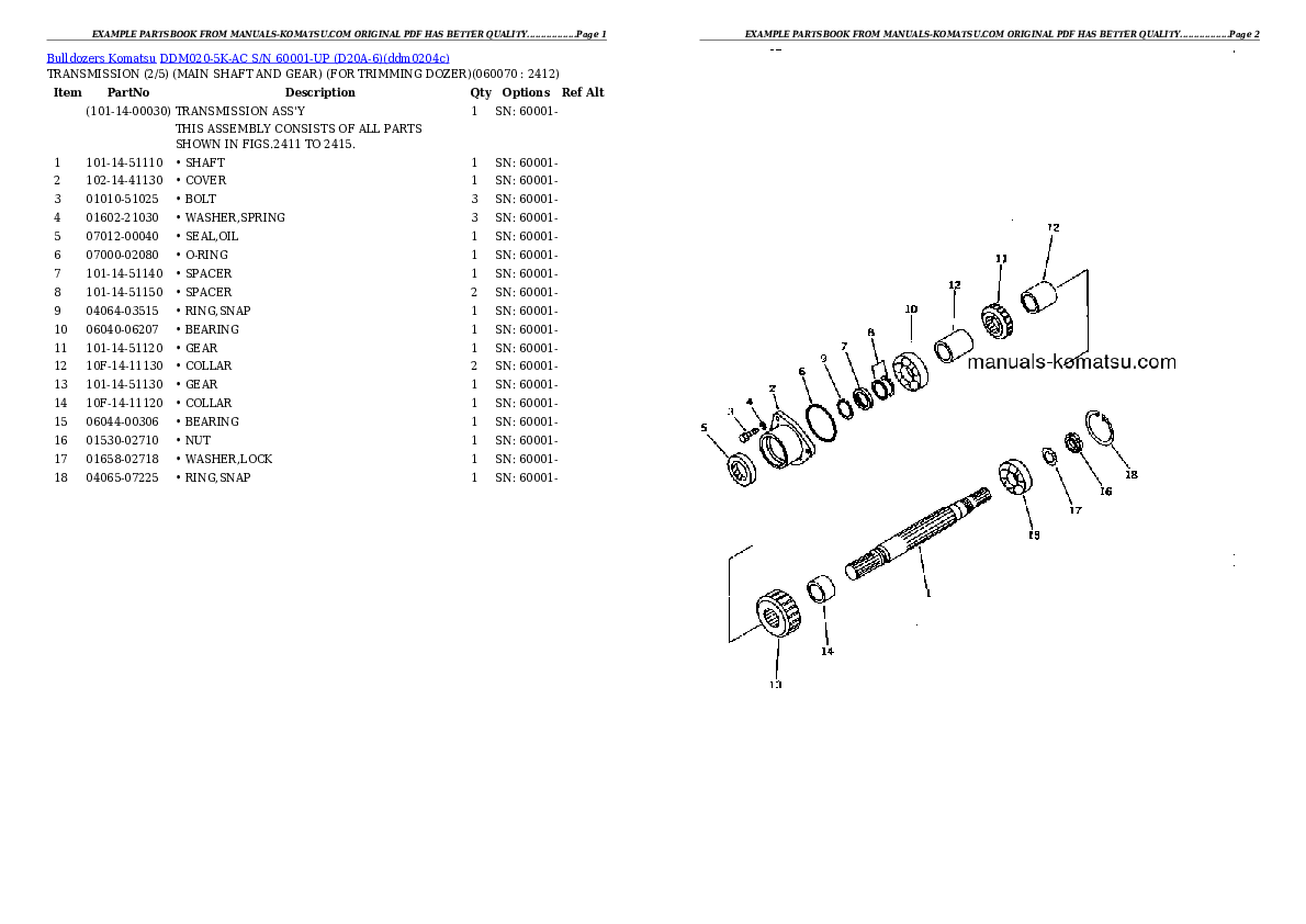 Protected: DDM020-5K-AC S/N 60001-UP (D20A-6) Partsbook
