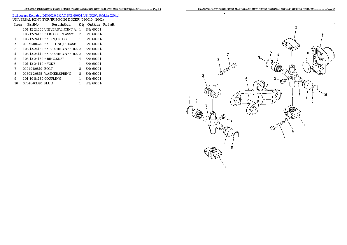 Protected: DDM020-5K-AC S/N 60001-UP (D20A-6) Partsbook