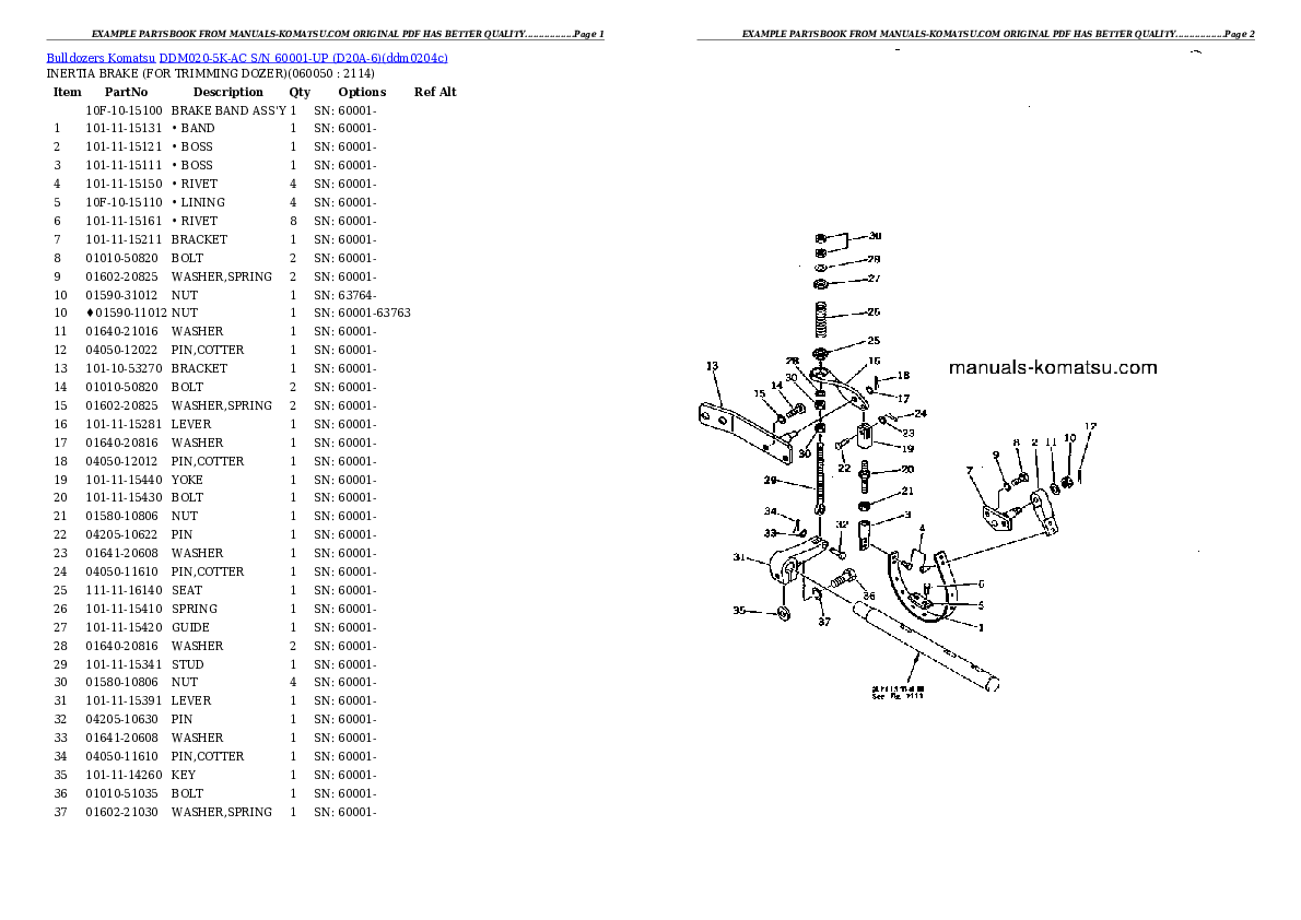 Protected: DDM020-5K-AC S/N 60001-UP (D20A-6) Partsbook