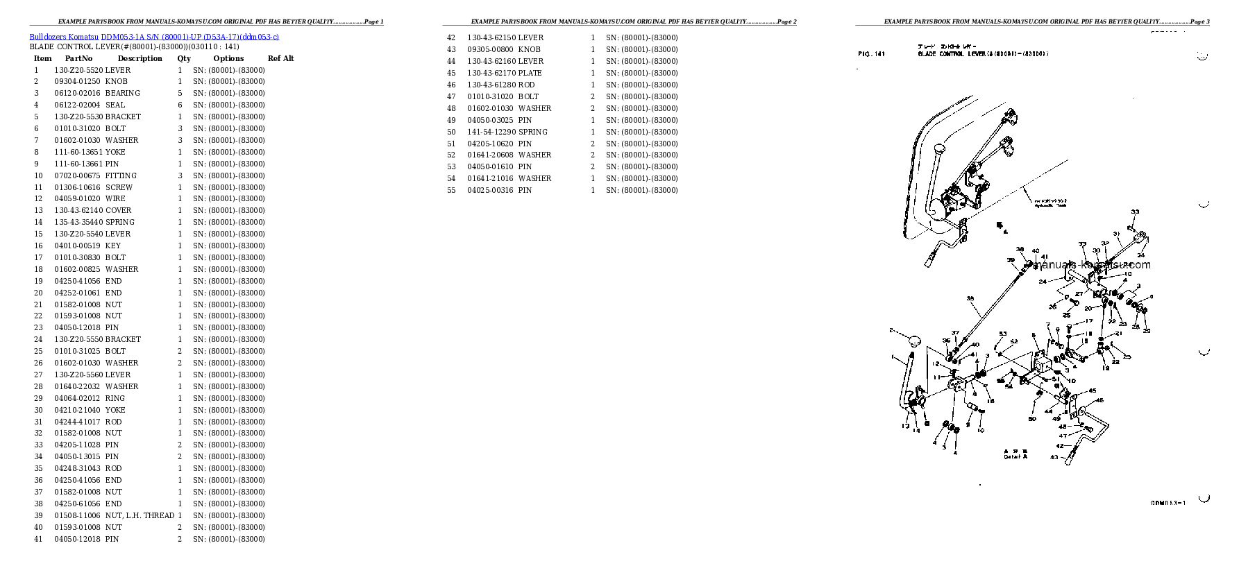 Protected: DDM053-1A S/N (80001)-UP (D53A-17) Partsbook