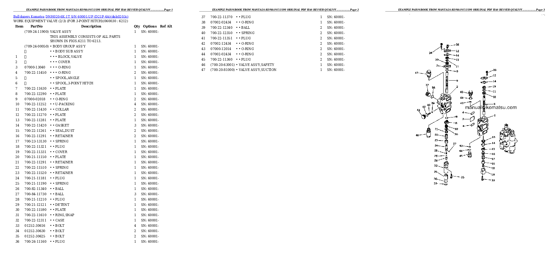 Protected: DNH020-6K-1T S/N 60001-UP (D21P-6A) Partsbook