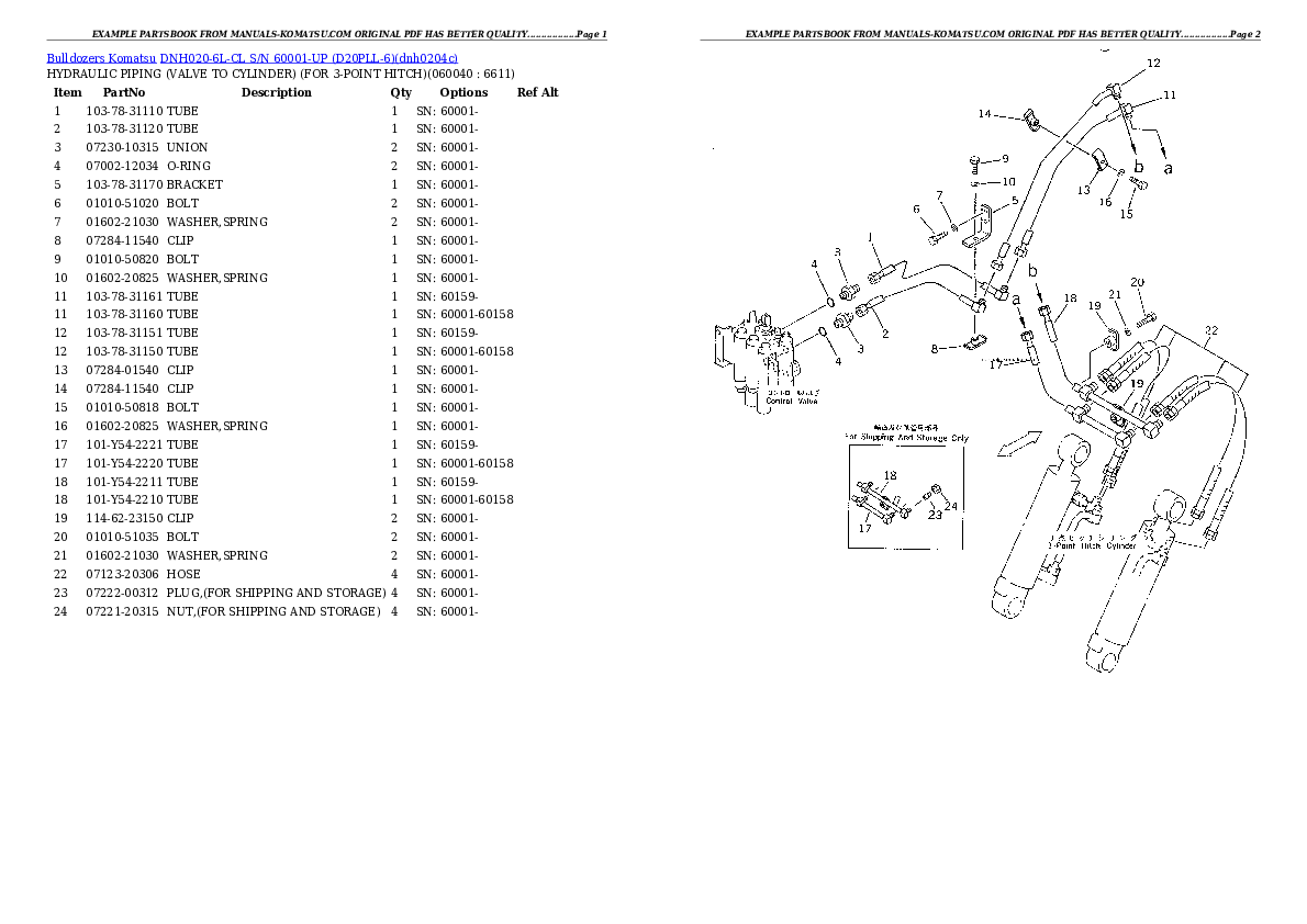 Protected: DNH020-6L-CL S/N 60001-UP (D20PLL-6) Partsbook