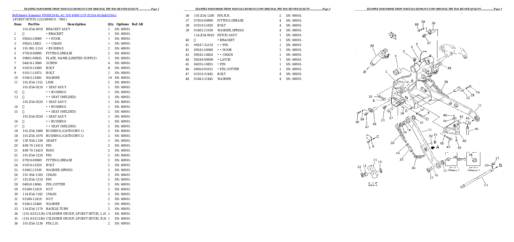 Protected: DNH020-6L-AC S/N 60001-UP (D20A-6) Partsbook