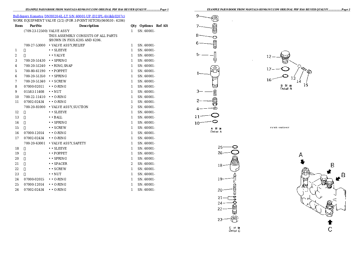 Protected: DNH020-6L-LT S/N 60001-UP (D21PL-6) Partsbook