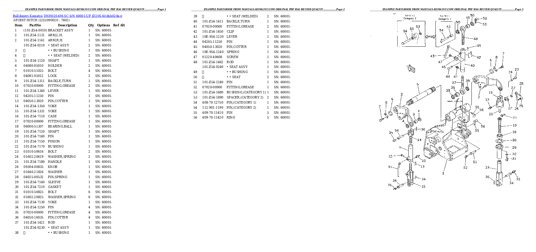 Protected: DNH020-6M-SC S/N 60001-UP (D20S-6) Partsbook