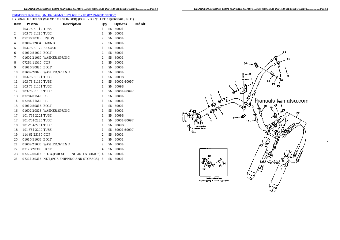 Protected: DNH020-6M-ST S/N 60001-UP (D21S-6) Partsbook