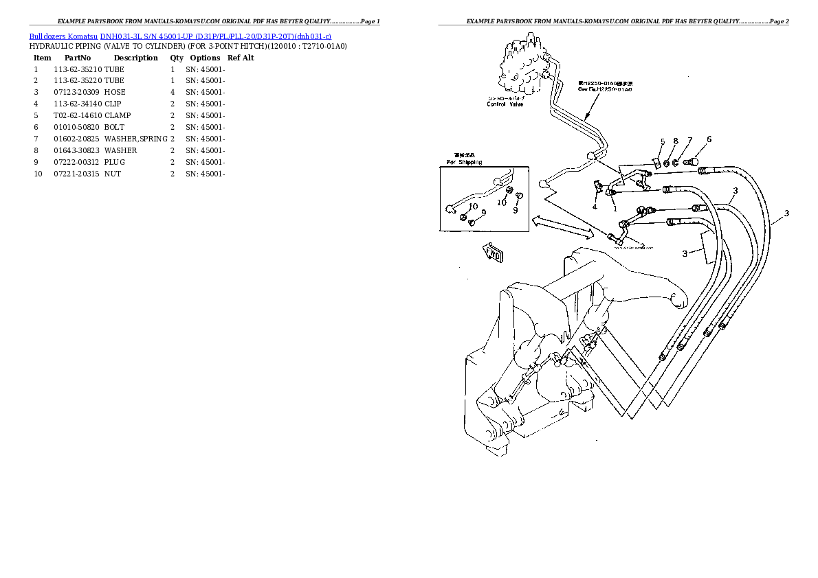 Protected: DNH031-3L S/N 45001-UP (D31P/PL/PLL-20/D31P-20T) Partsbook