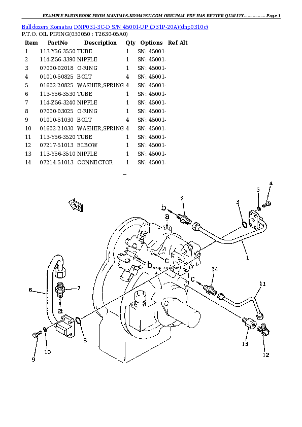 Protected: DNP031-3C-D S/N 45001-UP (D31P-20A) Partsbook