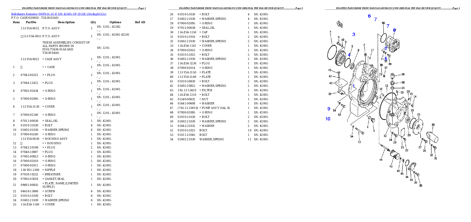Protected: DNP031-3C-E S/N 42001-UP (D31E-20) Partsbook