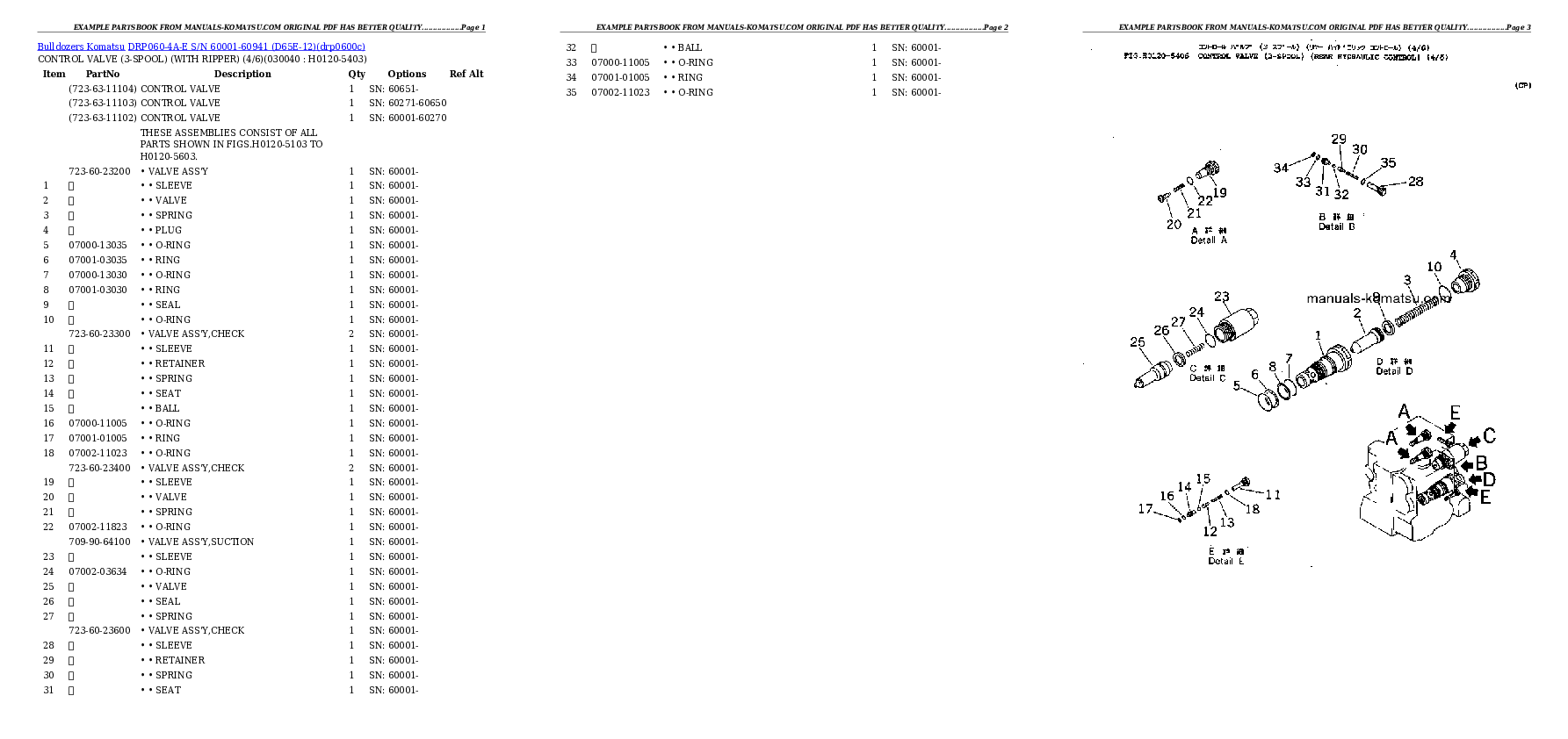 Protected: DRP060-4A-E S/N 60001-60941 (D65E-12) Partsbook