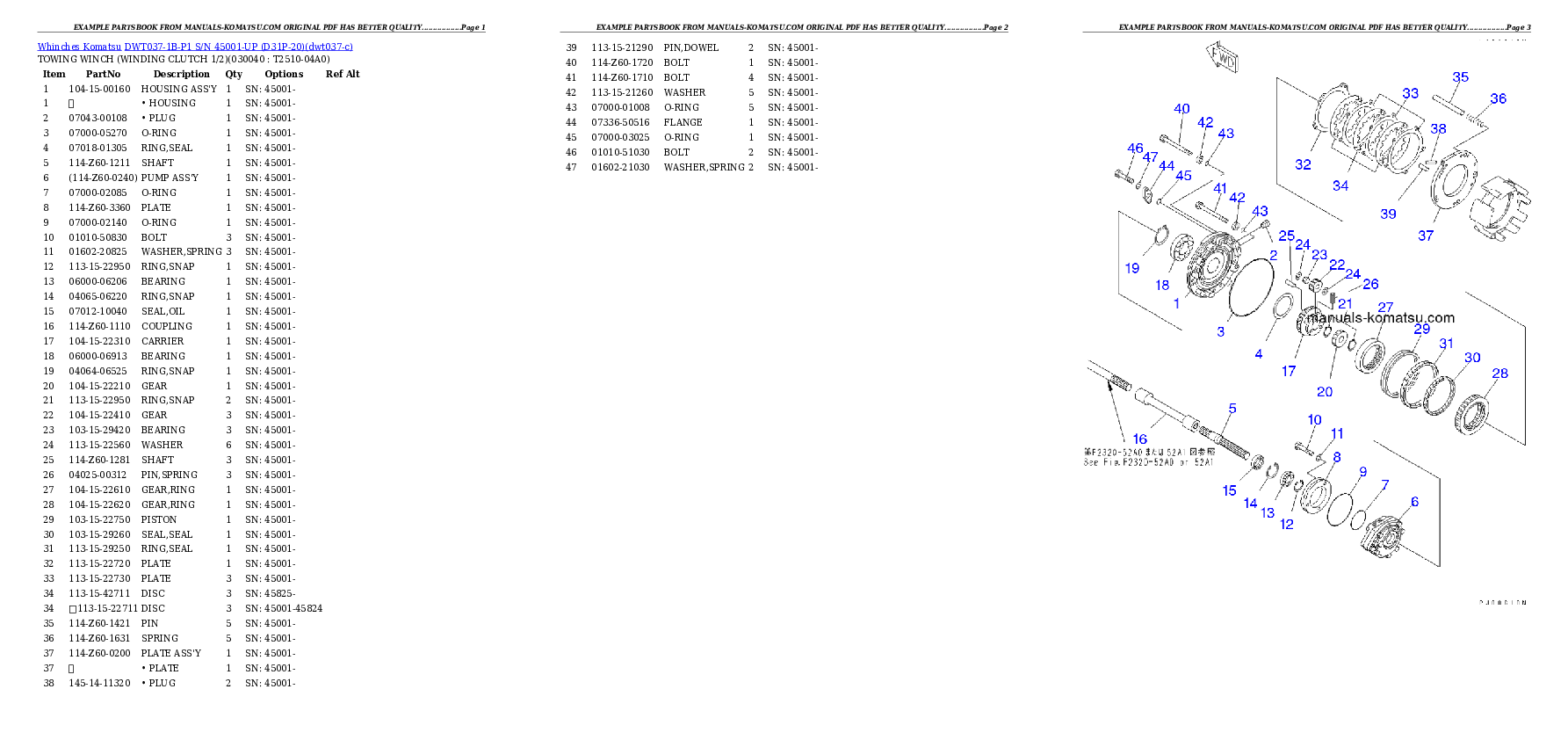 Protected: DWT037-1B-P1 S/N 45001-UP (D31P-20) Partsbook