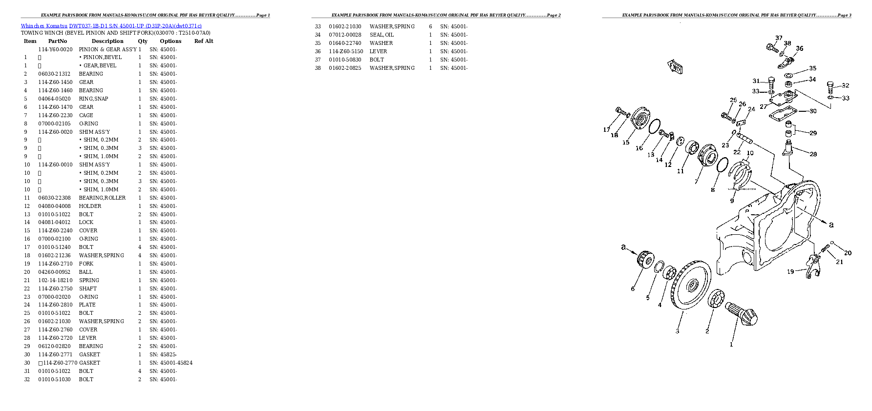 Protected: DWT037-1B-D1 S/N 45001-UP (D31P-20A) Partsbook