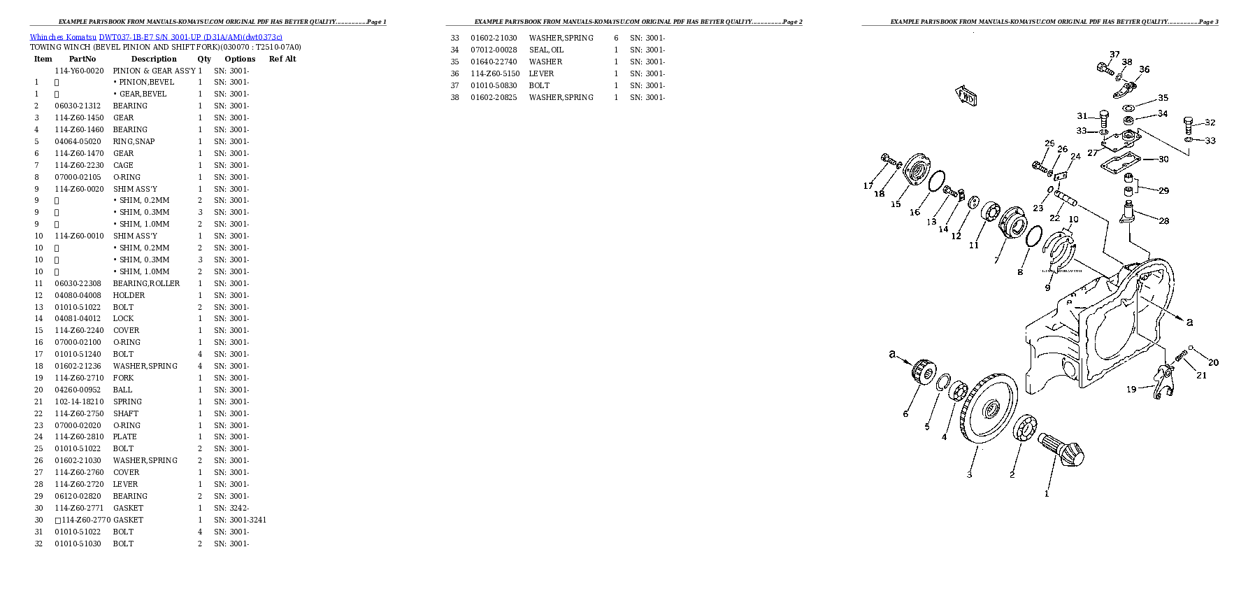 Protected: DWT037-1B-E7 S/N 3001-UP (D31A/AM) Partsbook