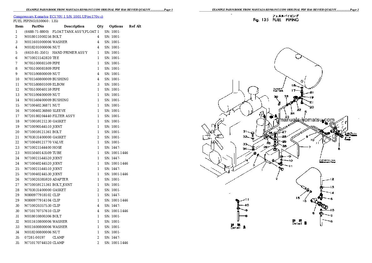 Protected: EC170V-1 S/N 1001-UP Partsbook