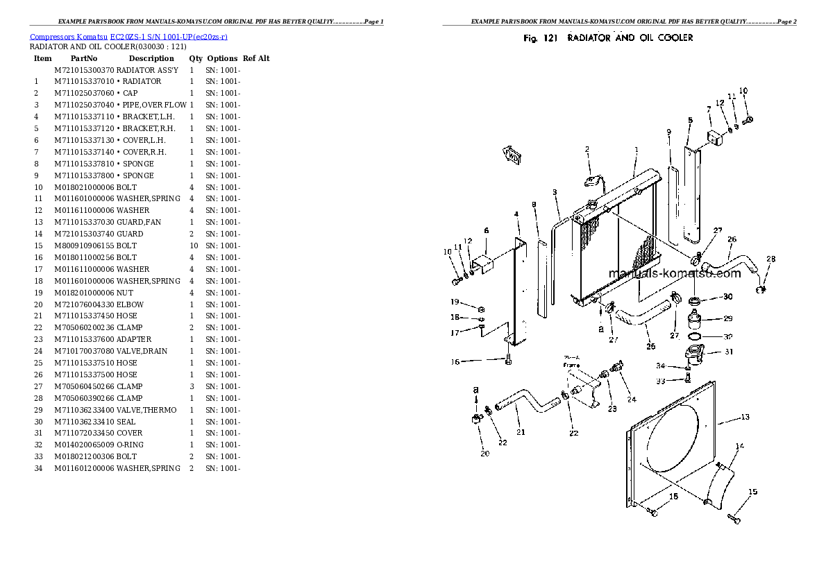 EC20ZS-1 S/N 1001-UP Partsbook
