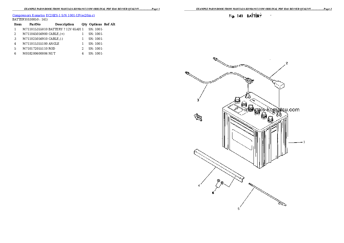 Protected: EC20ZS-1 S/N 1001-UP (Chassis only) Partsbook