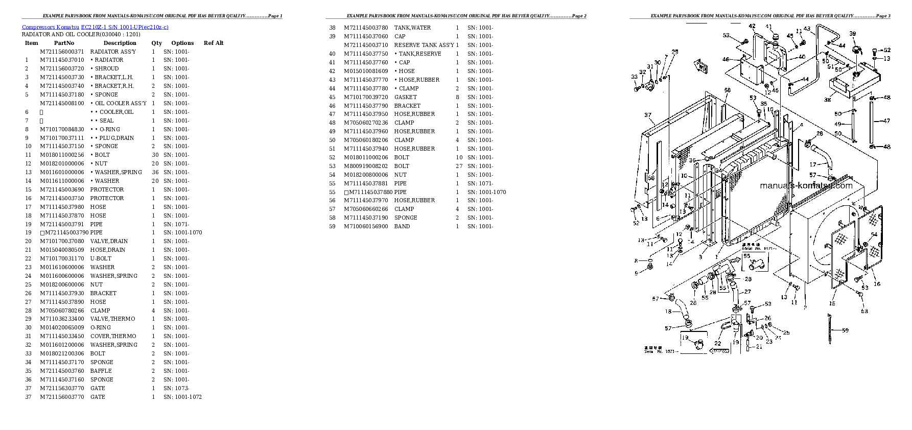 Protected: EC210Z-1 S/N 1001-UP Partsbook