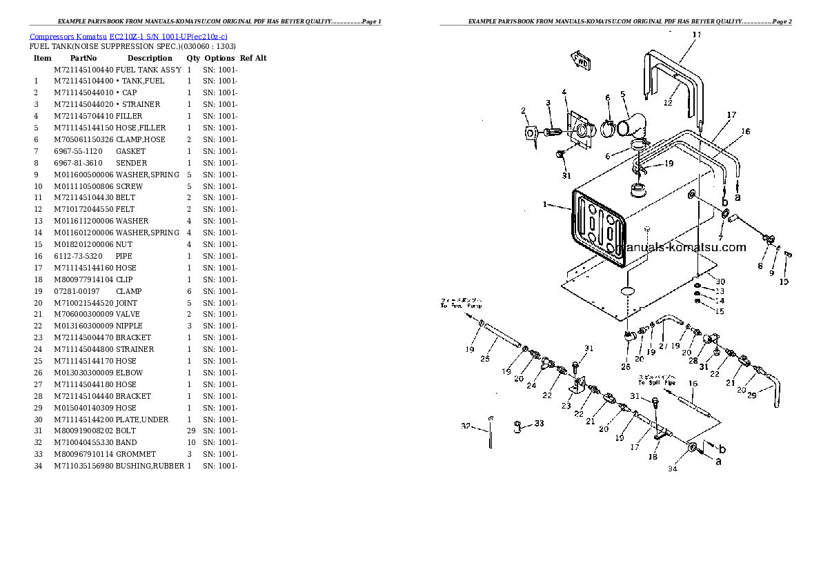 Protected: EC210Z-1 S/N 1001-UP Partsbook