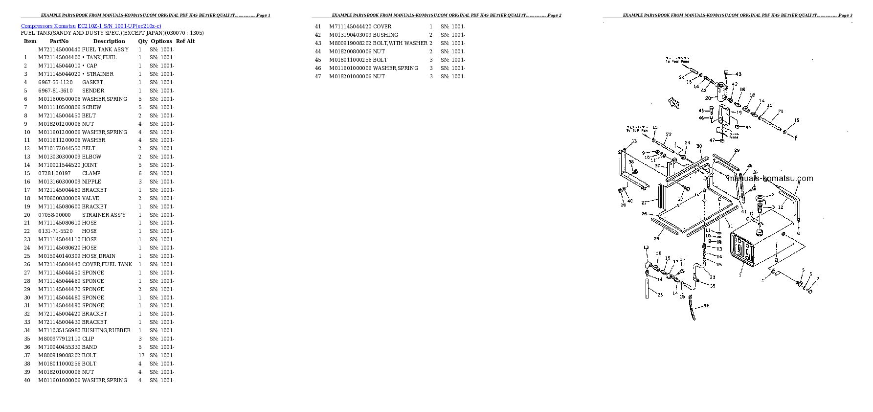 Protected: EC210Z-1 S/N 1001-UP Partsbook