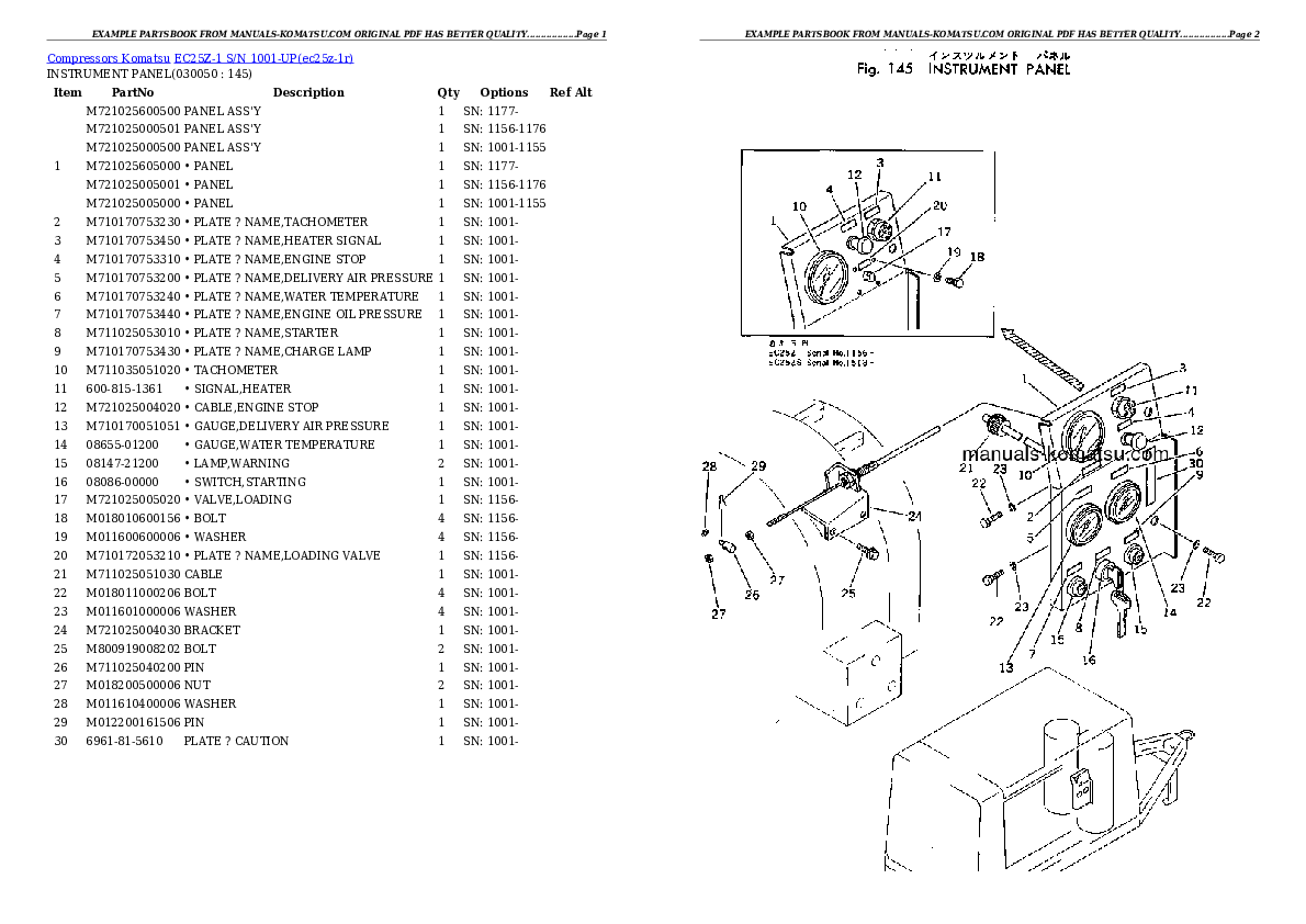 Protected: EC25Z-1 S/N 1001-UP Partsbook