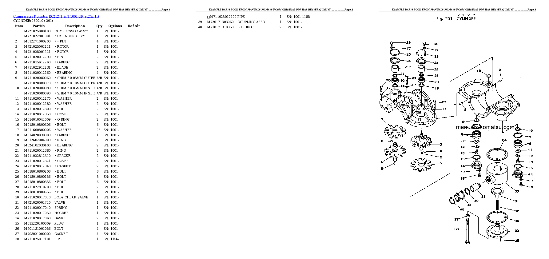 Protected: EC25Z-1 S/N 1001-UP Partsbook