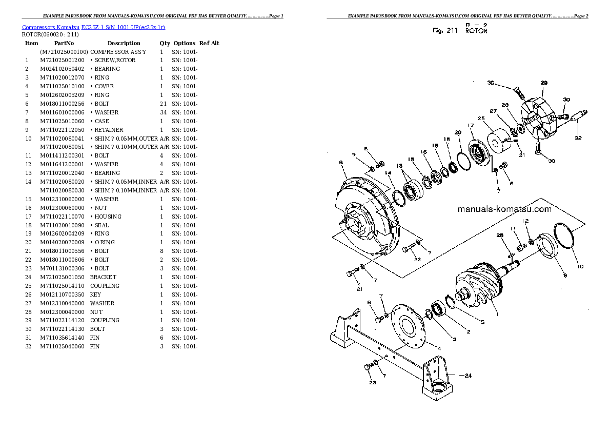 Protected: EC25Z-1 S/N 1001-UP Partsbook