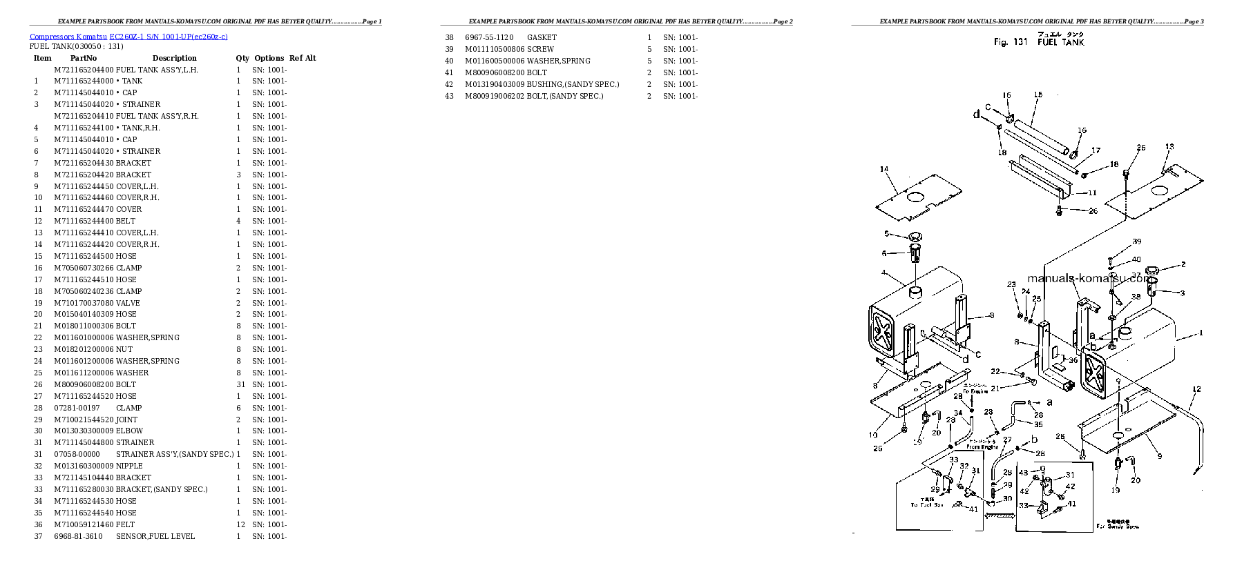 Protected: EC260Z-1 S/N 1001-UP Partsbook