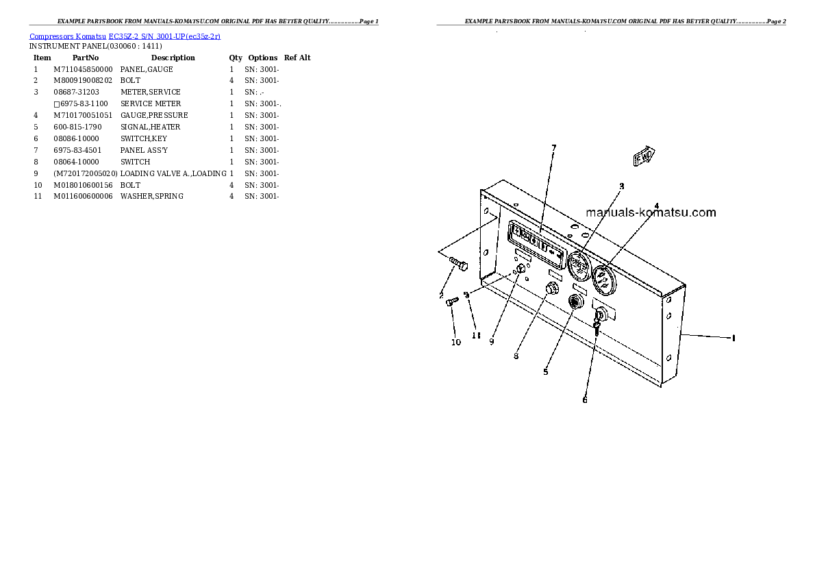 Protected: EC35Z-2 S/N 3001-UP Partsbook