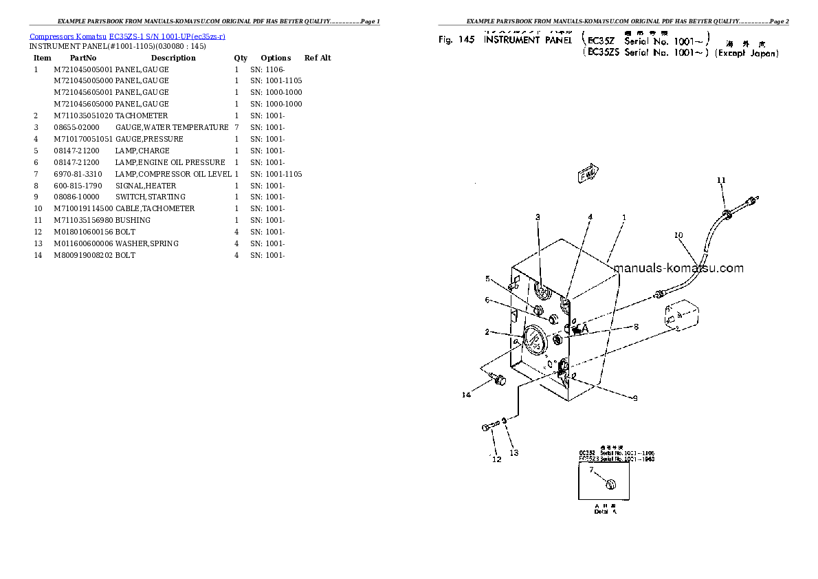 Protected: EC35ZS-1 S/N 1001-UP Partsbook
