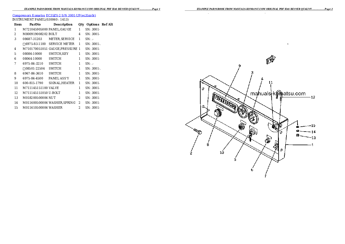 Protected: EC35ZS-2 S/N 3001-UP Partsbook