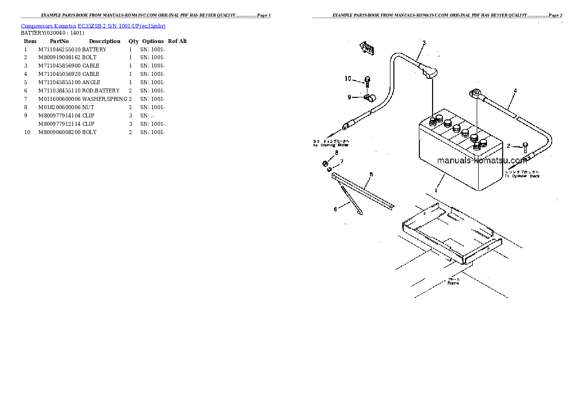 Protected: EC35ZSB-2 S/N 1001-UP Partsbook