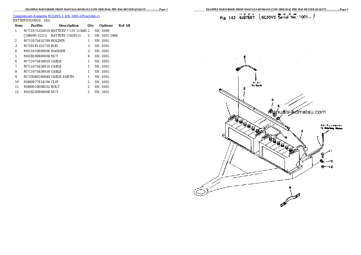 Protected: EC50VS-1 S/N 1001-UP Partsbook