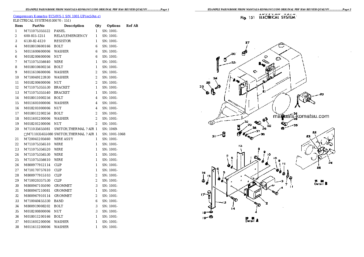 Protected: EC50VS-1 S/N 1001-UP Partsbook