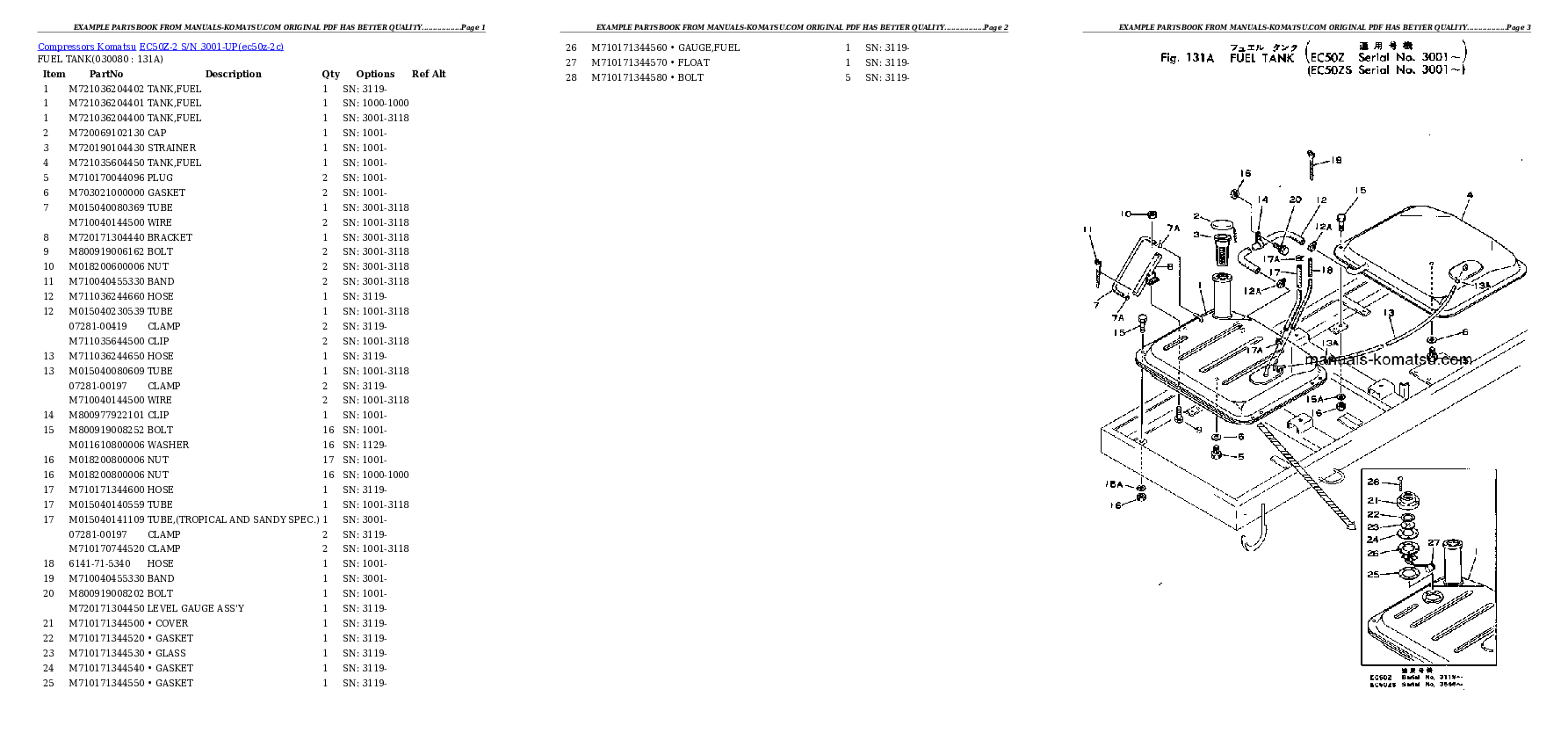 Protected: EC50Z-2 S/N 3001-UP Partsbook