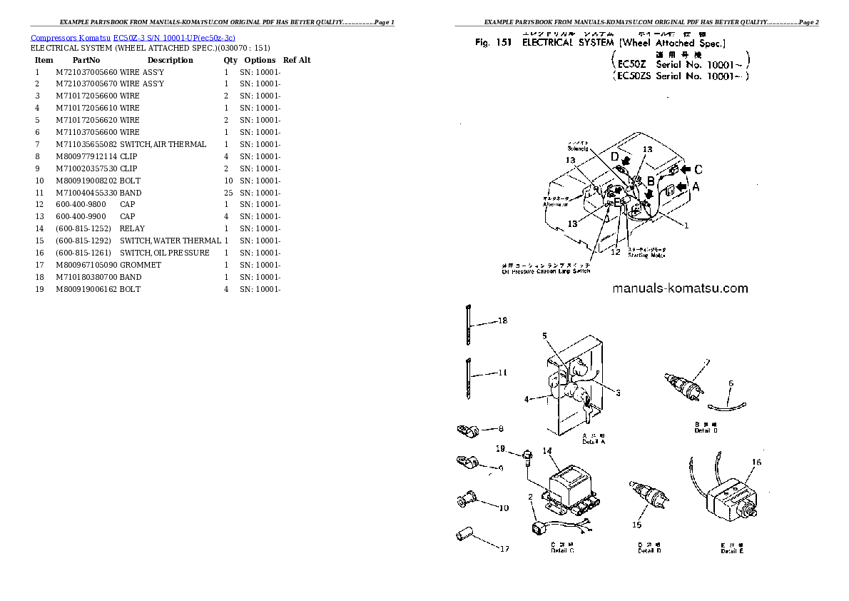 Protected: EC50Z-3 S/N 10001-UP Partsbook