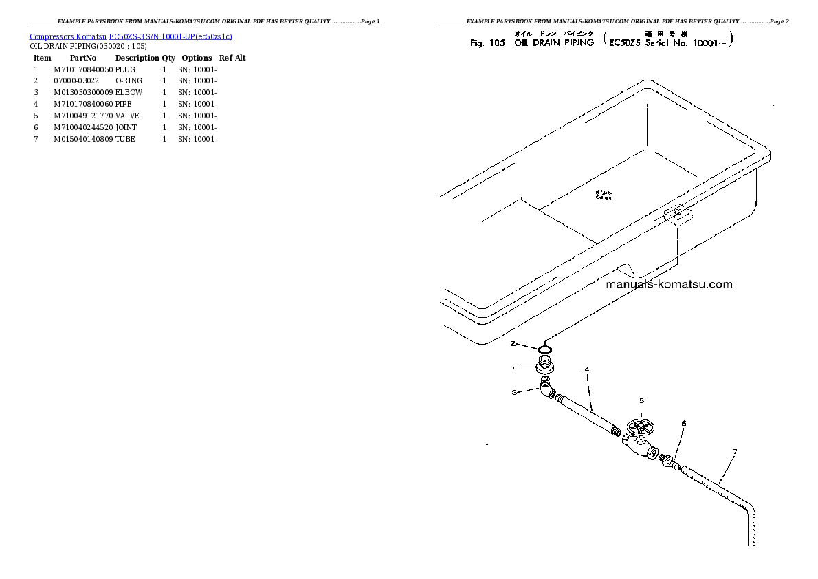 EC50ZS-3 S/N 10001-UP Partsbook