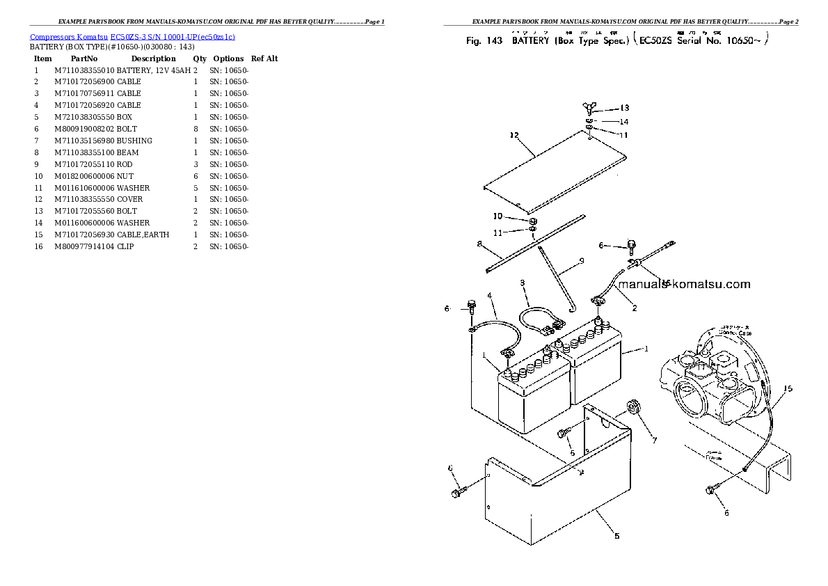 Protected: EC50ZS-3 S/N 10001-UP Partsbook