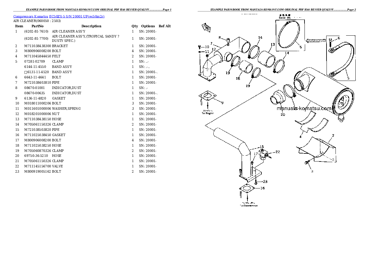 Protected: EC50ZS-5 S/N 20001-UP Partsbook